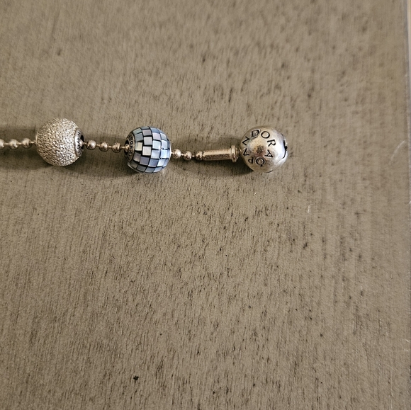Pandora essence vintage retired beaded charm bracelet with essence charms - Picture 2 of 16